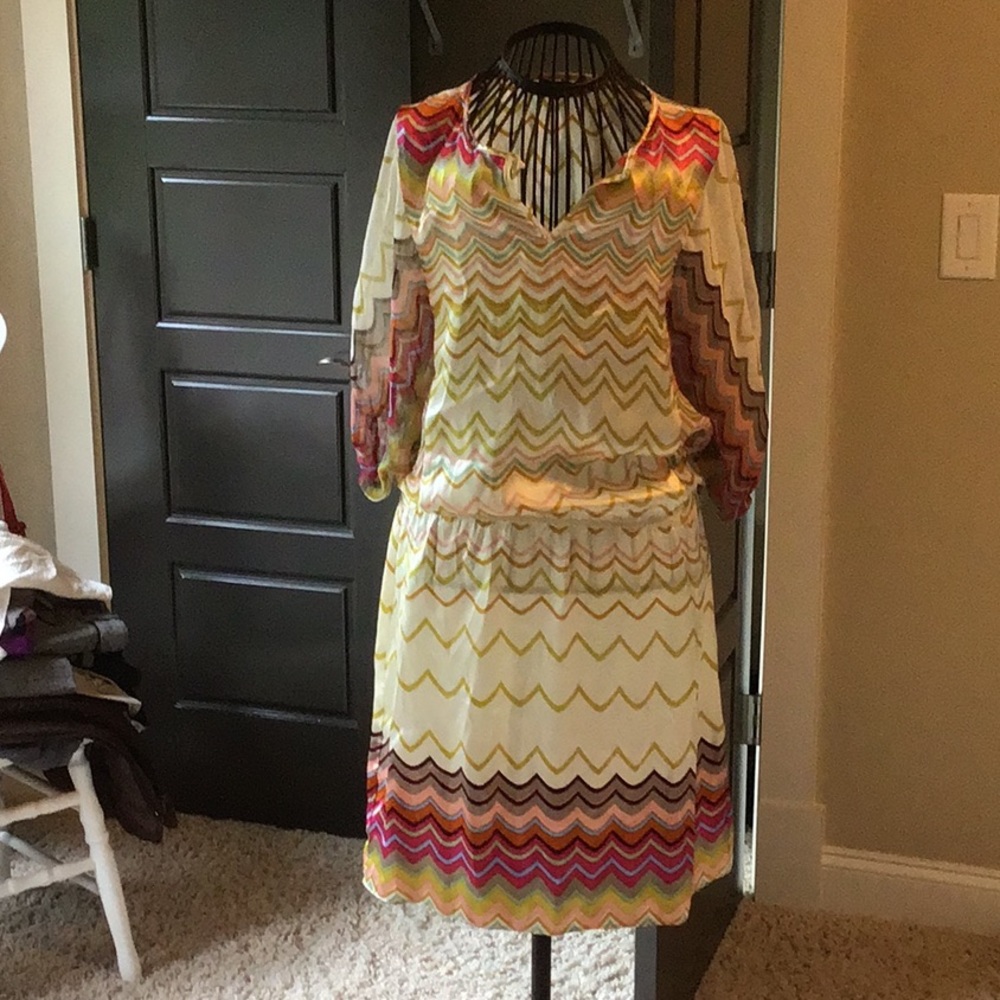 MULTI-COLOR YANNA COUTURE DRESS NWT